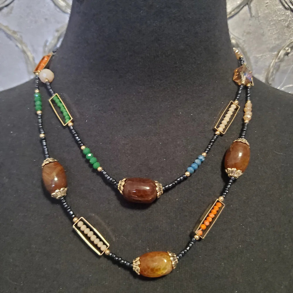 Colourful Beaded Necklace (Only 1 Left!)