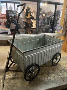 Galvanized Metal Wagon