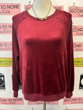 Load image into Gallery viewer, Burgundy Velour Top (Size L)
