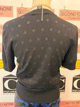 Cargar imagen en el visor de la galería, Karl Lagerfeld Black Burnout Dot Top (Size S)
