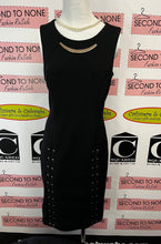 Load image into Gallery viewer, Joseph Ribkoff Lace Up Little Black Dress (Size 8)
