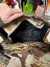Load image into Gallery viewer, Jade African Safari Tapestry Tote Bag w/ Coin Purse
