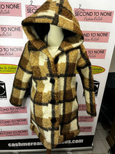 Load image into Gallery viewer, Brown Large Plaid Teddy Bear Coat
