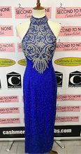 Load image into Gallery viewer, All-Over Beaded 100% Silk Gown (Size L)
