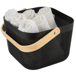 Black Mesh Storage Baskets (2 Sizes)