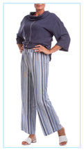 Load image into Gallery viewer, Linen/Cotton Striped Wide-Leg Pants (2 Colors)
