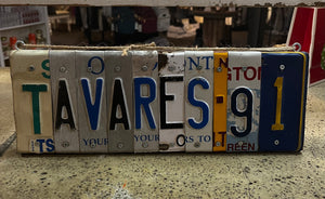 "TAVARES 91" Licence Plate Sign