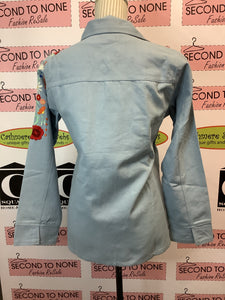 100% Cotton Embroidered Sleeve Denim-Type Jacket (3 Colours)