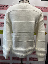 Load image into Gallery viewer, Off White Eyelash Sweater
