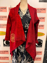 Cargar imagen en el visor de la galería, Desigual Red Waterfall Cardigan (Size L)

