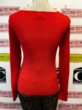 Load image into Gallery viewer, Red Ribbed Long Sleeve (Size S)
