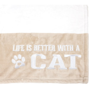 "Life Is Better With A Cat" Royal Plush Blanket