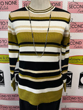 Load image into Gallery viewer, Multi-Stripe Ribbed Sweater
