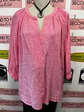 Load image into Gallery viewer, Chaps Pink Linen Top (Size 2XL)
