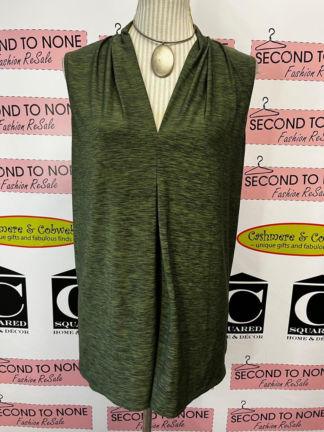 Jones Studio Green Tank (Size 1X)