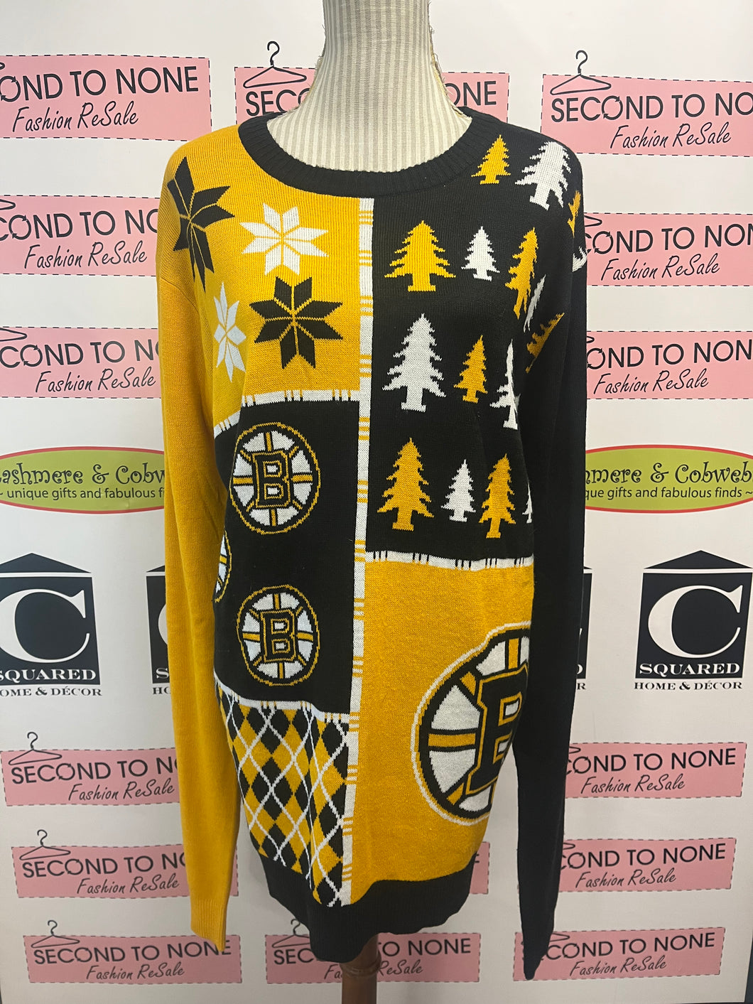 Boston Bruins Men's Christmas Sweater (Size 2XL)