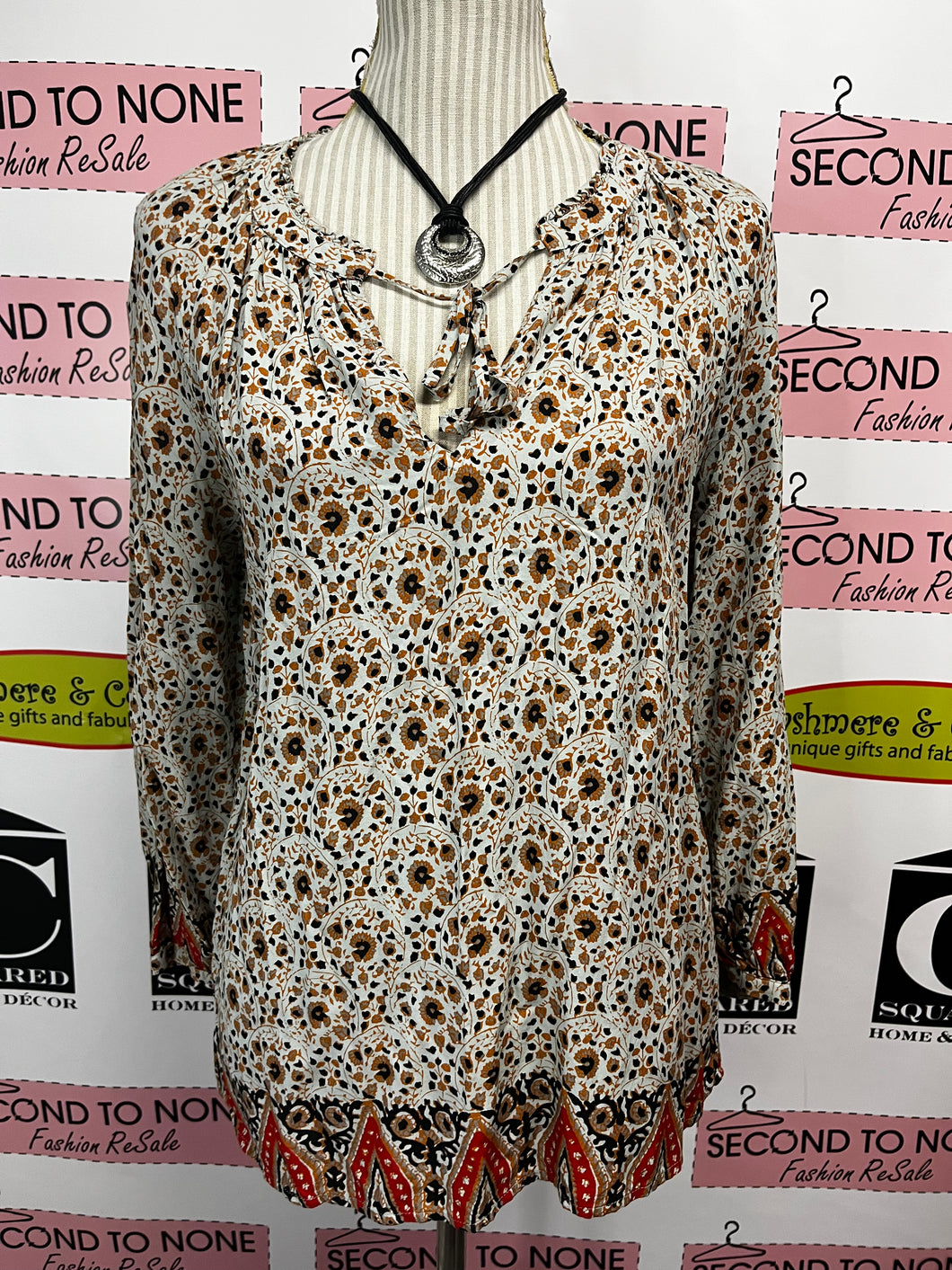 Lucky Brand Printed Blouse (Size S)