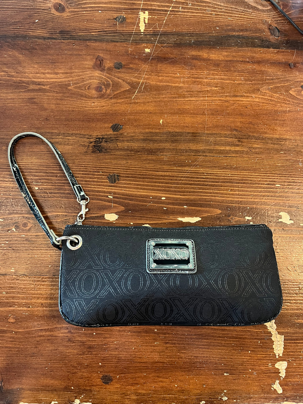XOXO Black Wristlet