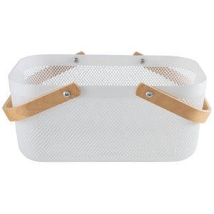 White Mesh Storage Baskets (2 Sizes)