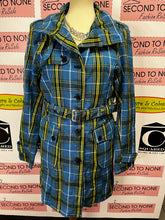 Load image into Gallery viewer, Nova Scotia Tartan Trench Coat (Size L)
