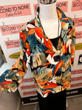 Cargar imagen en el visor de la galería, Joseph Ribkoff Palm Leaf Swing Jacket (Size 14)
