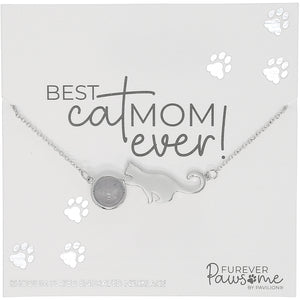 "Best Cat Mom Ever" Necklace