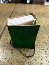 Load image into Gallery viewer, Hand Bound Green Buddha Mini Journal

