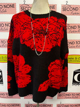 Load image into Gallery viewer, Large Poppy Soft Knit Sweater (Size XL)
