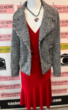 Cargar imagen en el visor de la galería, Michael Kors Frayed Trim Tweed Jacket (Size 6)
