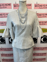 Load image into Gallery viewer, Sandra Angelozzi Peplum Top &amp; Skirt Set (Size 36 = S)
