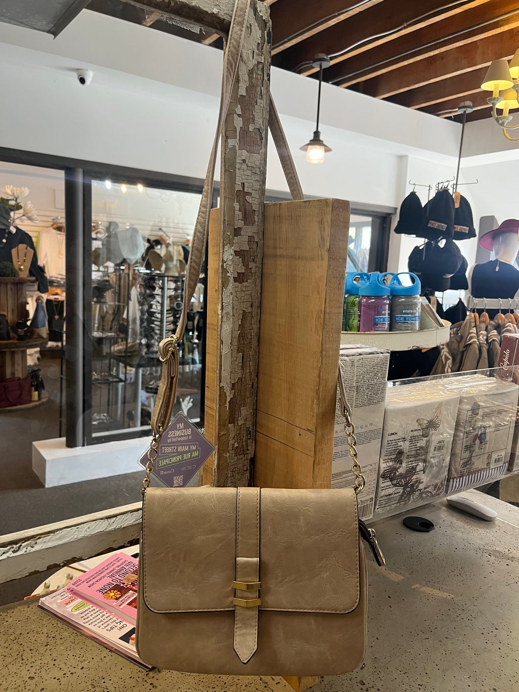 Call It Spring Cream Crossbody Purse