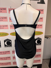 Cargar imagen en el visor de la galería, Black One-Piece with Tie Front (Size Large)
