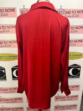 Load image into Gallery viewer, Michael Kors Red Collared Blouse (Size XL)
