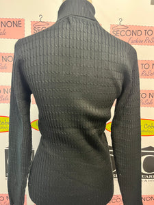 Cableknit Style Turtleneck (2 Colors)