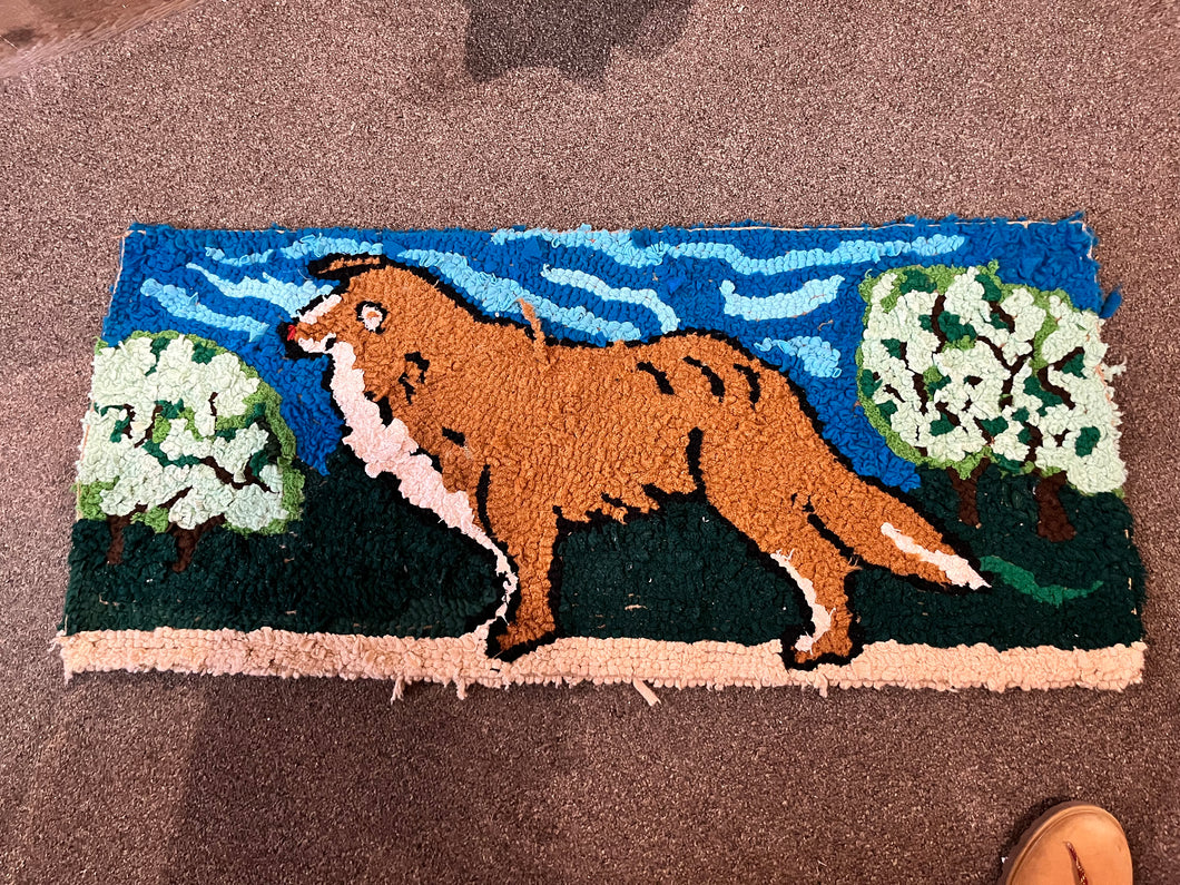 Authentic Primitive Rug Hooking Door Mat