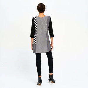 Red Coral Mixed Stripe Tunic Top (Re-Stocked!)