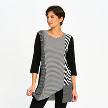 Load image into Gallery viewer, Red Coral Mixed Stripe Tunic Top (Re-Stocked!)

