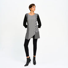 Load image into Gallery viewer, Red Coral Mixed Stripe Tunic Top (Re-Stocked!)
