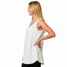Load image into Gallery viewer, Red Coral Rhinestone V-Neck Sleeveless Tunic (2 Colors)

