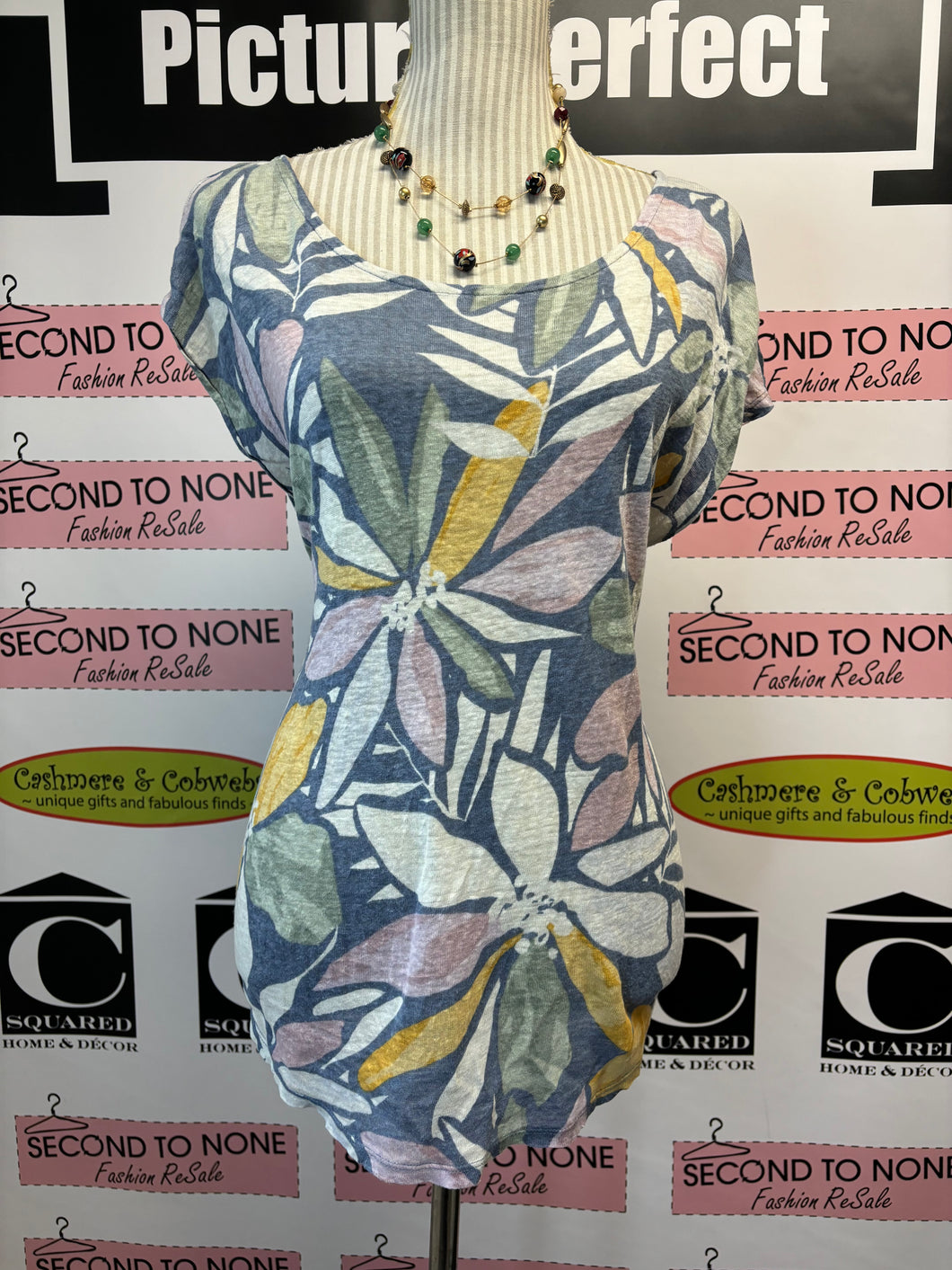 Nicole Miller Linen Top (Size L)