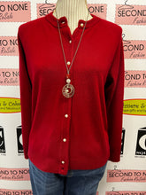 Load image into Gallery viewer, Carolyn Taylor Red Button Up Cardigan (Size L)

