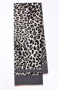 Leopard Print Woven Scarf (2 Colors)