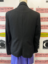 Load image into Gallery viewer, Black Beaded Lapel Blazer (Size L)
