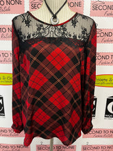 Load image into Gallery viewer, NWT Cleo Plaid Blouse (Size L)
