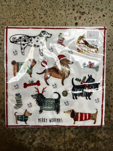 Christmas Dog & Cat Paper Napkins (2 Styles)
