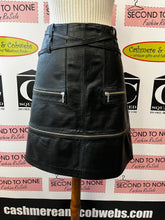 Load image into Gallery viewer, Danier Black Leather Mini Skirt (Size 10)
