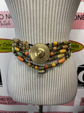 Load image into Gallery viewer, Beaded Medallion Belt (Size M+)
