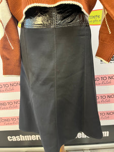 Laura Belted Black Skirt (Size 8)