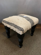 Load image into Gallery viewer, Tousled Geo Foot Stool
