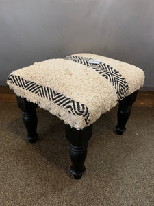 Tousled Geo Foot Stool
